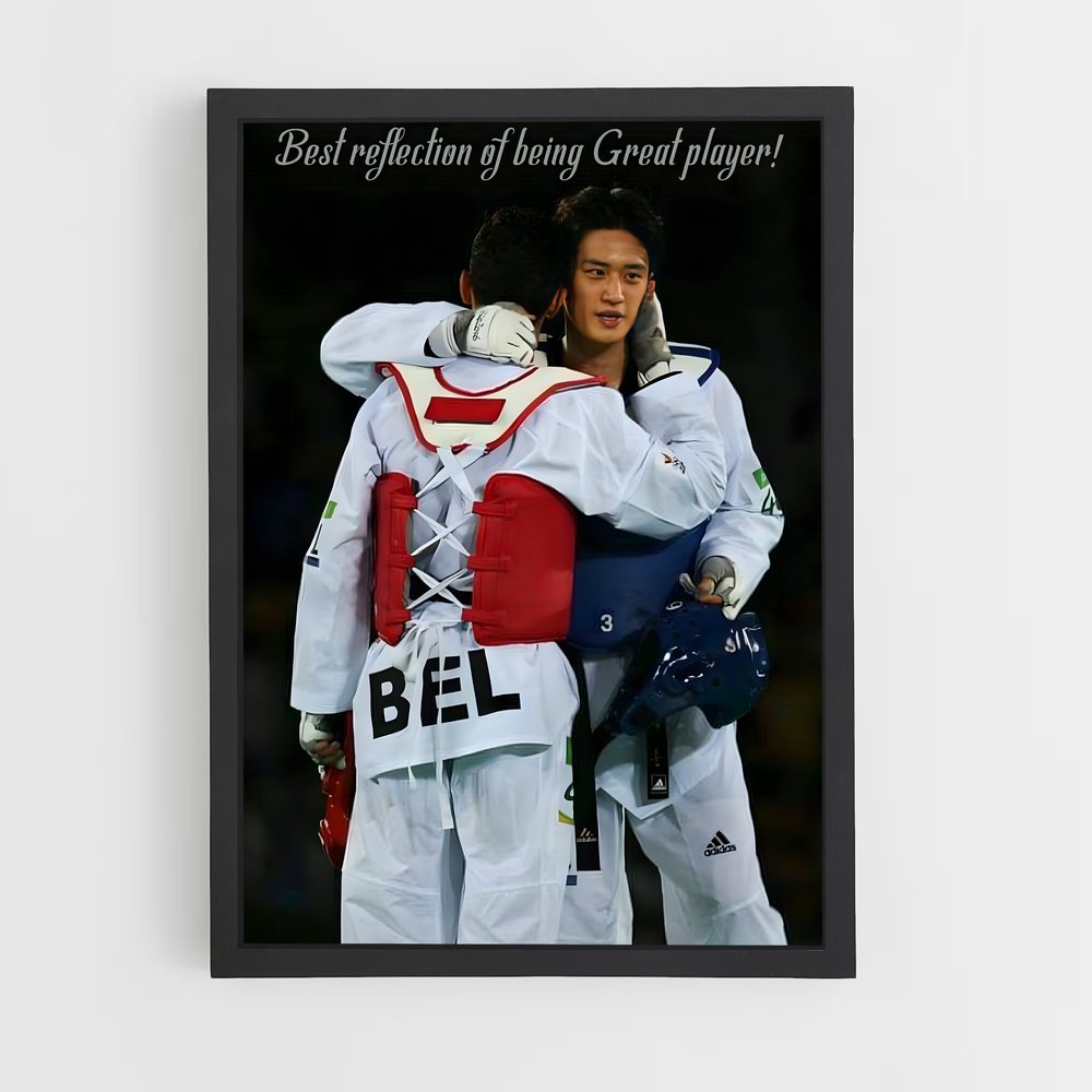 Poster L'Étreinte des Héros – affiche Taekwondo (vue 2)